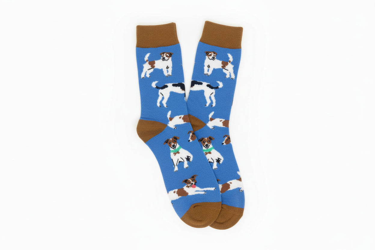 Blue Dog Socks