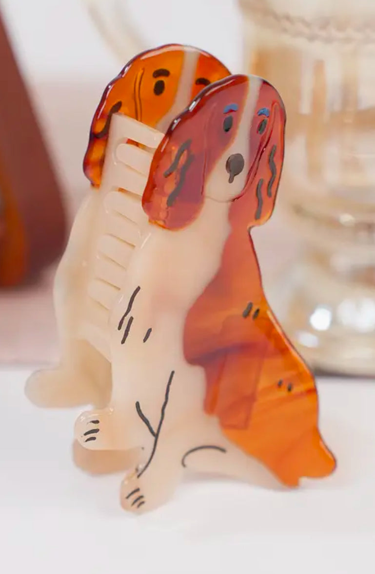 Pince à cheveux en forme de griffe de chien Cocker Spaniel