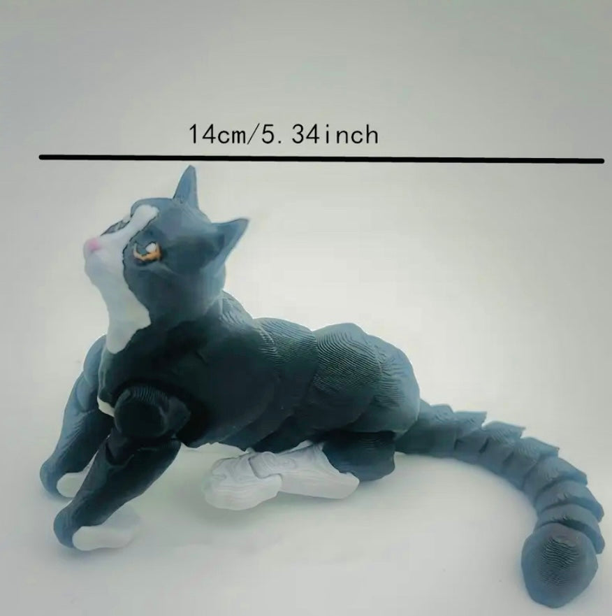 Chat réticulé imprimé en 3D
