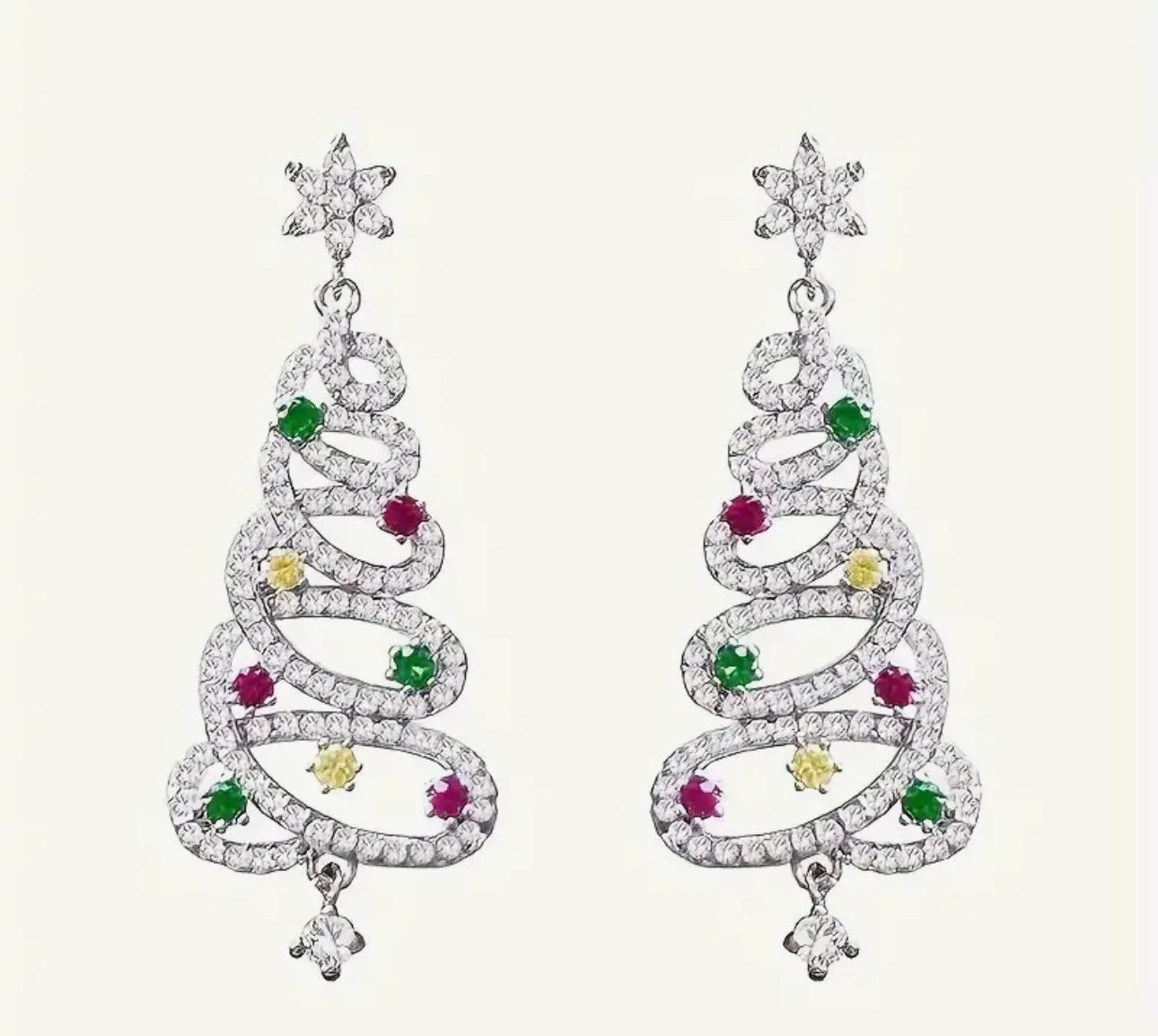 Christmas Tree Stud Earrings