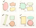 Notes autocollantes à bulles de dialogue