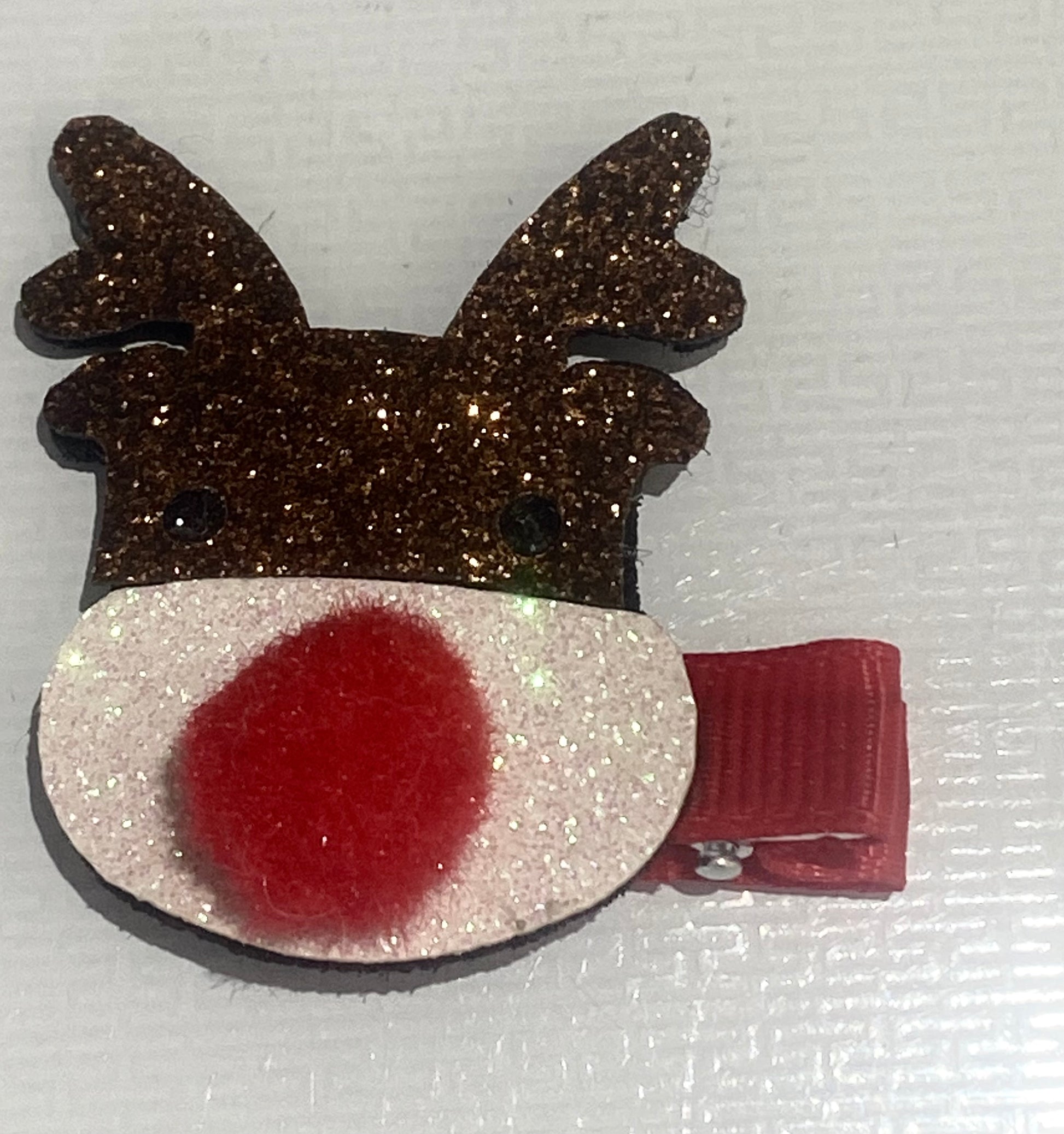 Christmas Rudolph Hair Clip