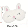 Fluffy rabbit sleep mask