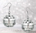 Boucles d'oreilles boule disco