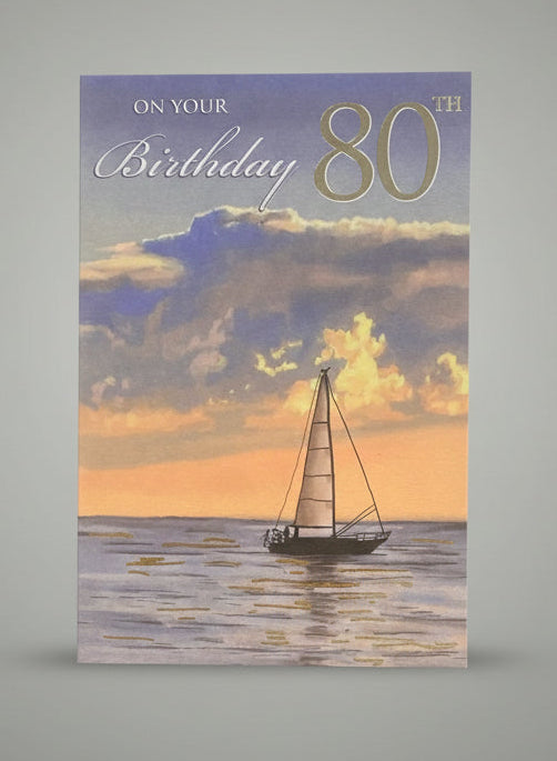 On you 80th Birthday - Greeting Card
