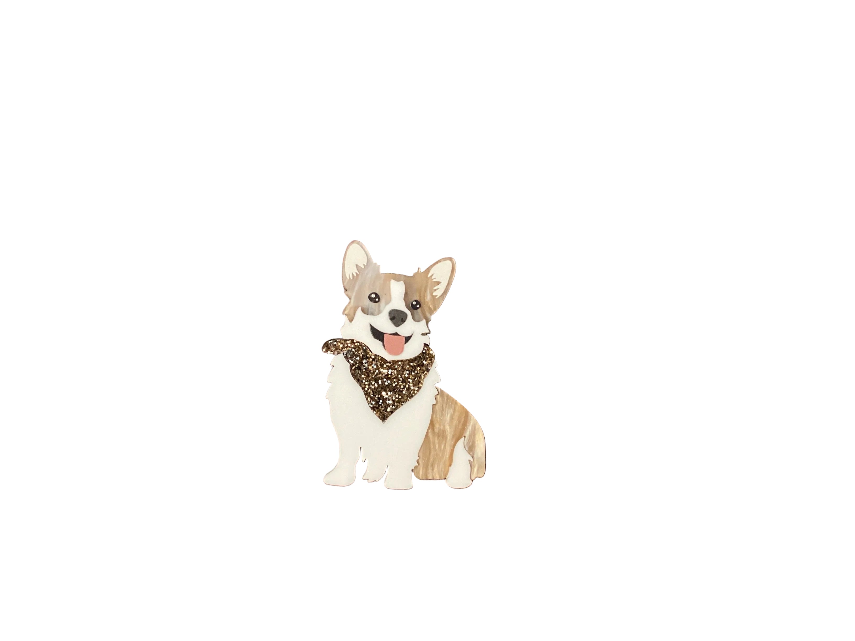 Broche en acrylique pour chien