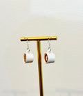 Coffee Mug Sterling Silver Earrings