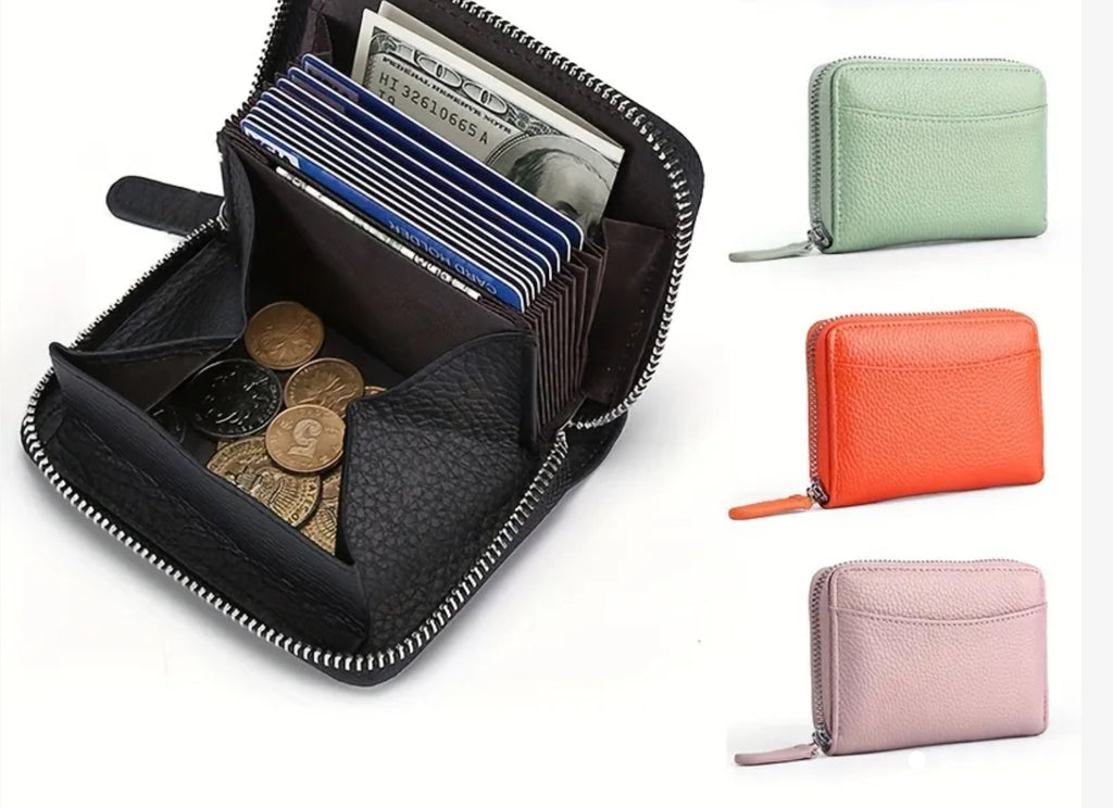 Portefeuille en cuir véritable RDIF (différentes couleurs)