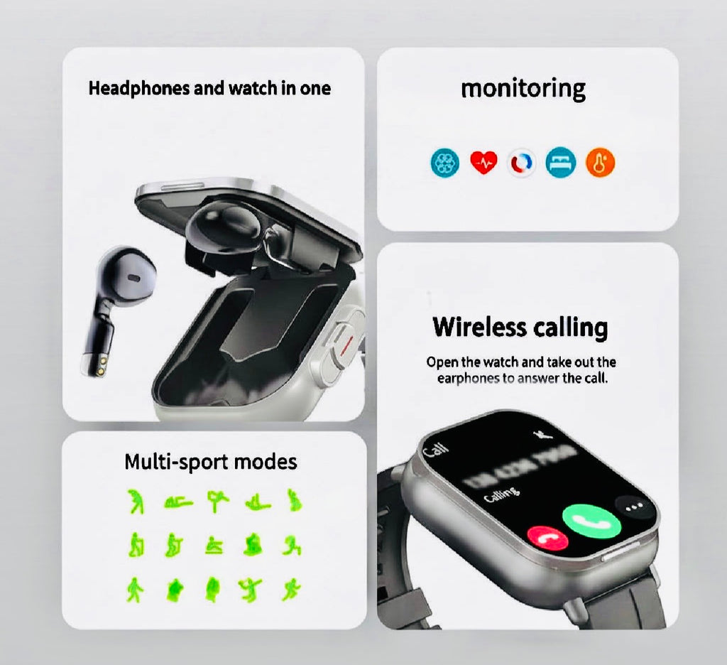 Smart Watch- phone/earbuds/tracking