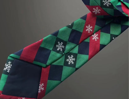 Christmas Snowflakes neck tie