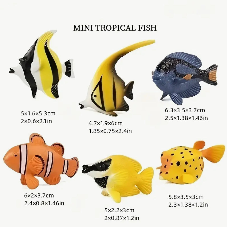 Resin Tropical Ocean Fish Figurine