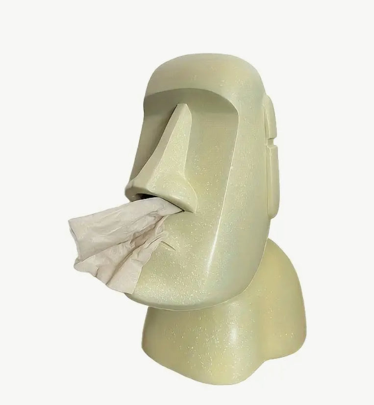 Easter island Moai tissue box