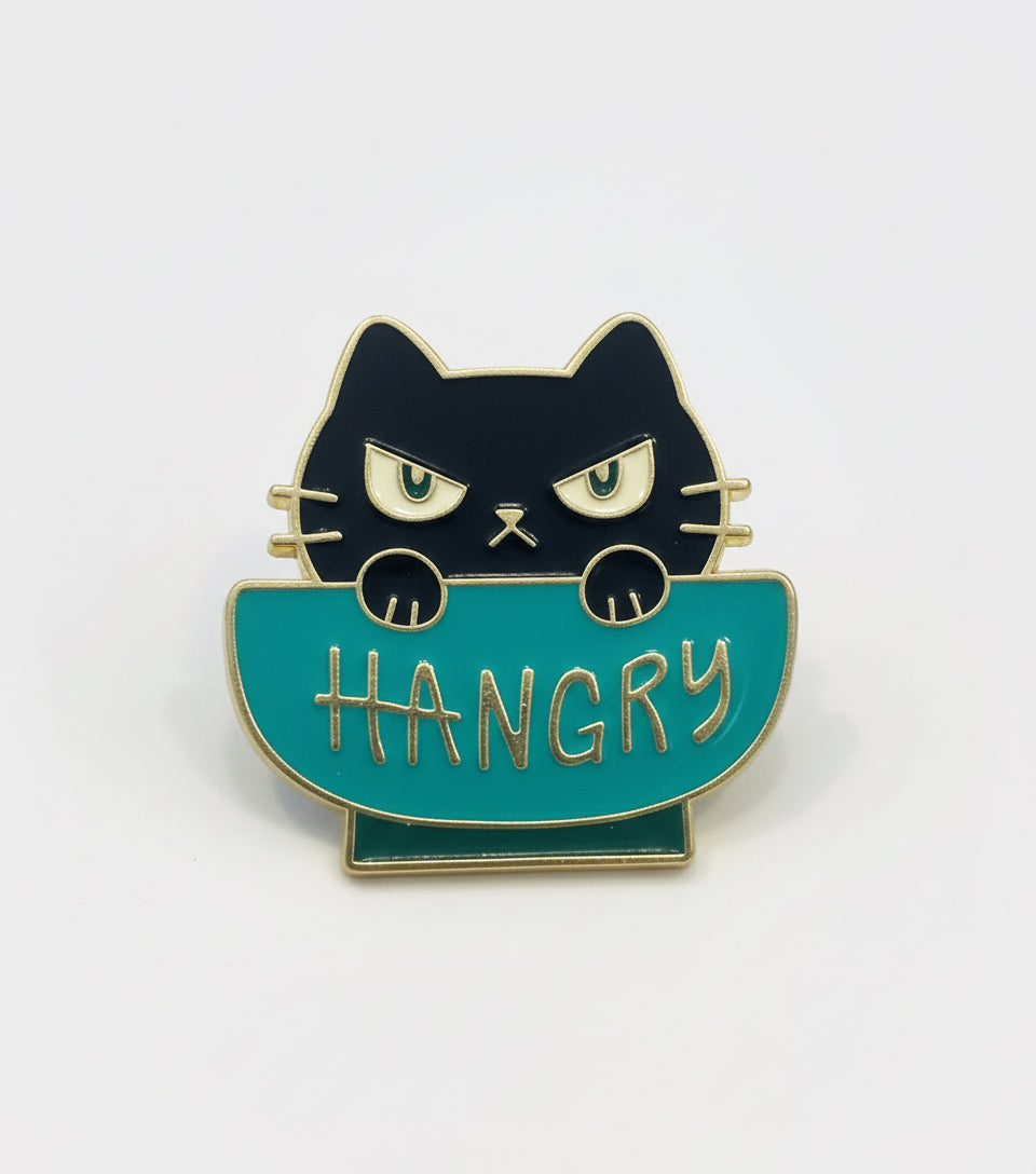 Hangry Cat Brooch