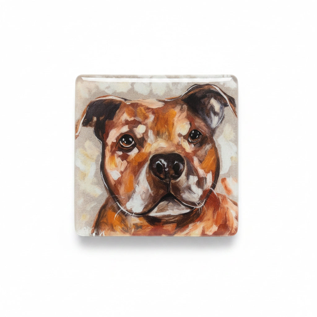 Square Dog fridge Magnet