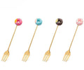 Doughnut Cake Fork (Gold)