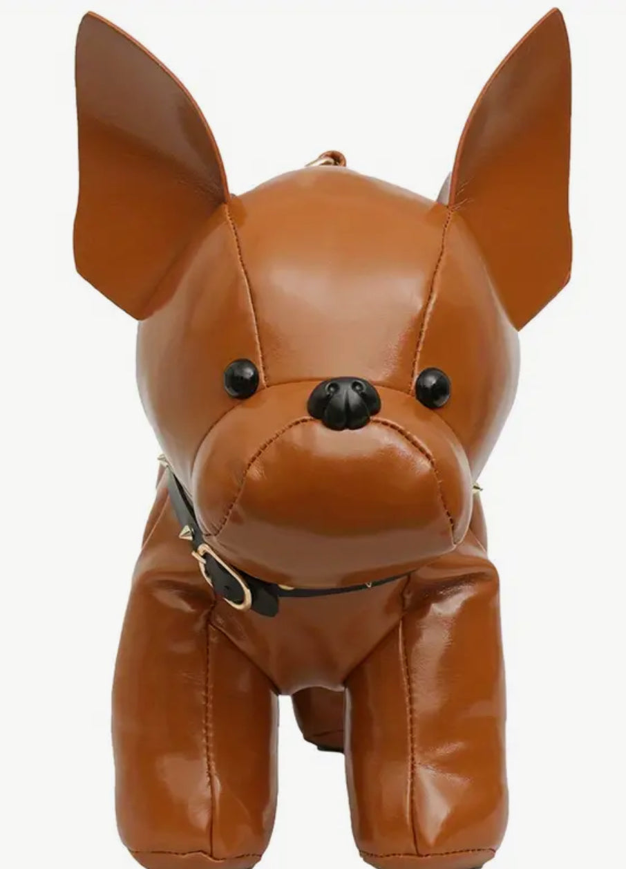 Sac à main marron pour chien