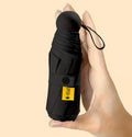 Parapluie compact noir avec protection UV