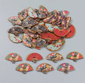 Wooden Fan Button