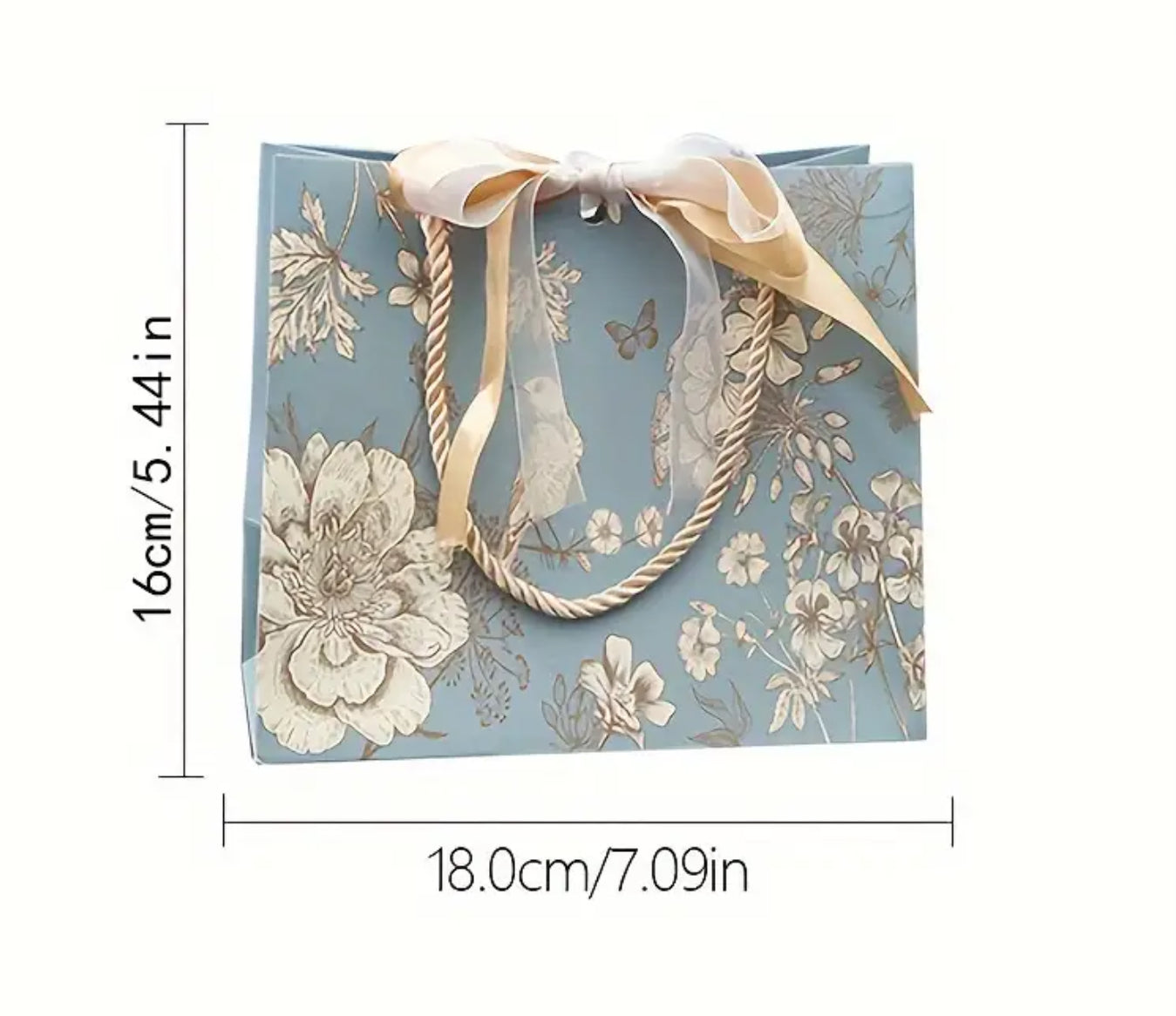 Ribbon Floral  gift bag