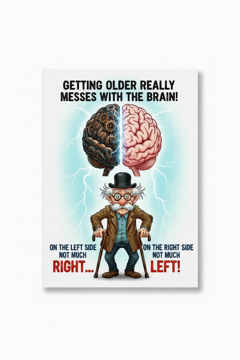 ‘Getting old’ birthday card