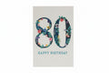 Birthday Card - 80 Happy Birthday