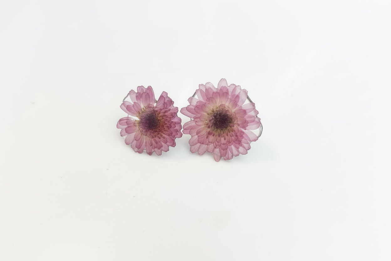 Resin Flower Earrings