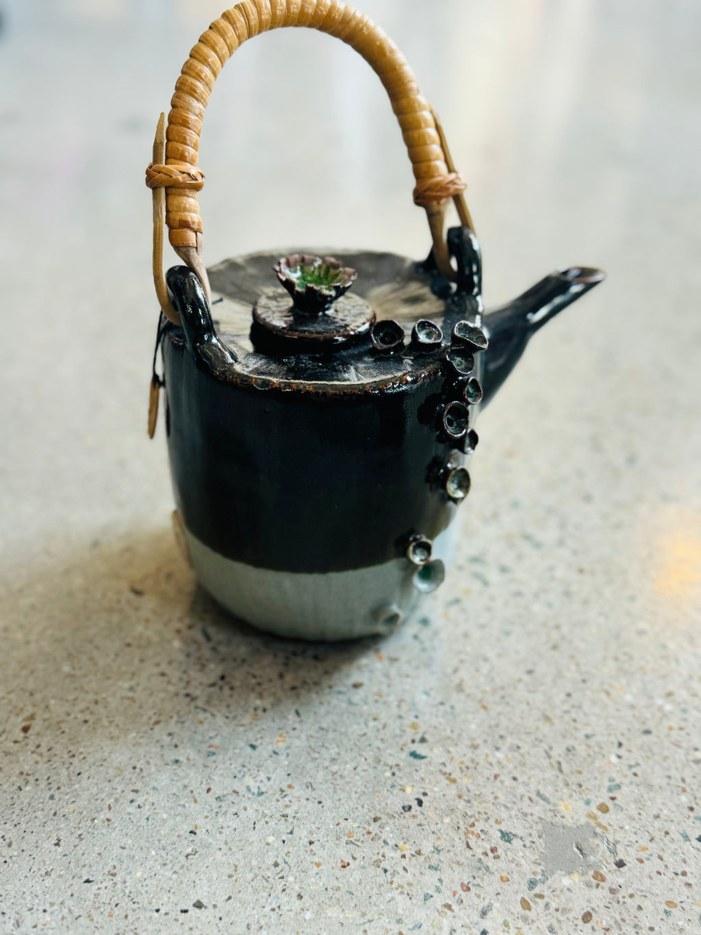 Tea Pot Spring Handcrafted Glazed Teapot with Spring Blooms – Outside The Box