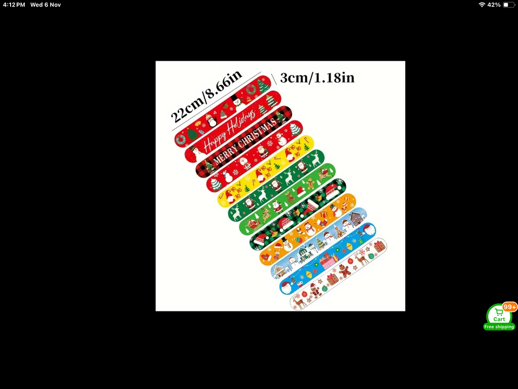 Bracelet de Noël à enfiler