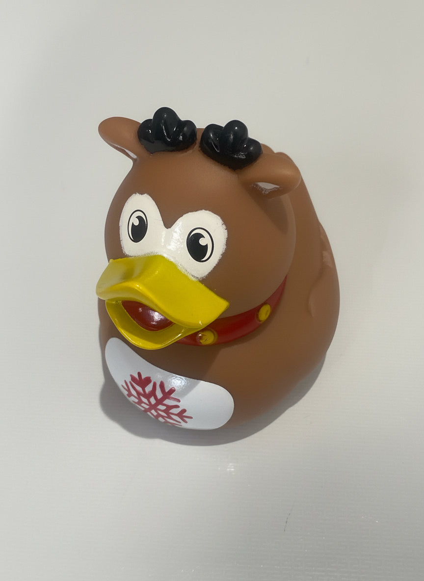 Christmas reindeer rubber duck
