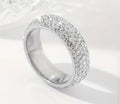 Bague en acier inoxydable avec zircone
