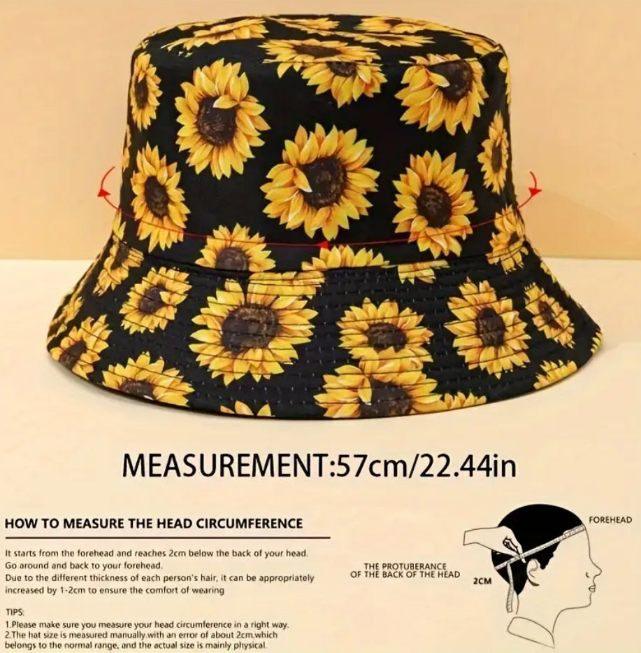 Sunflowers bucket hat