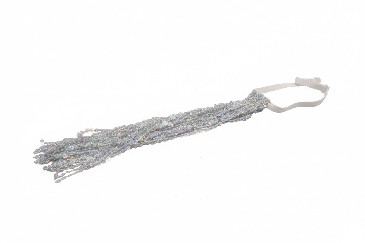 Silver Sequin Party Tie