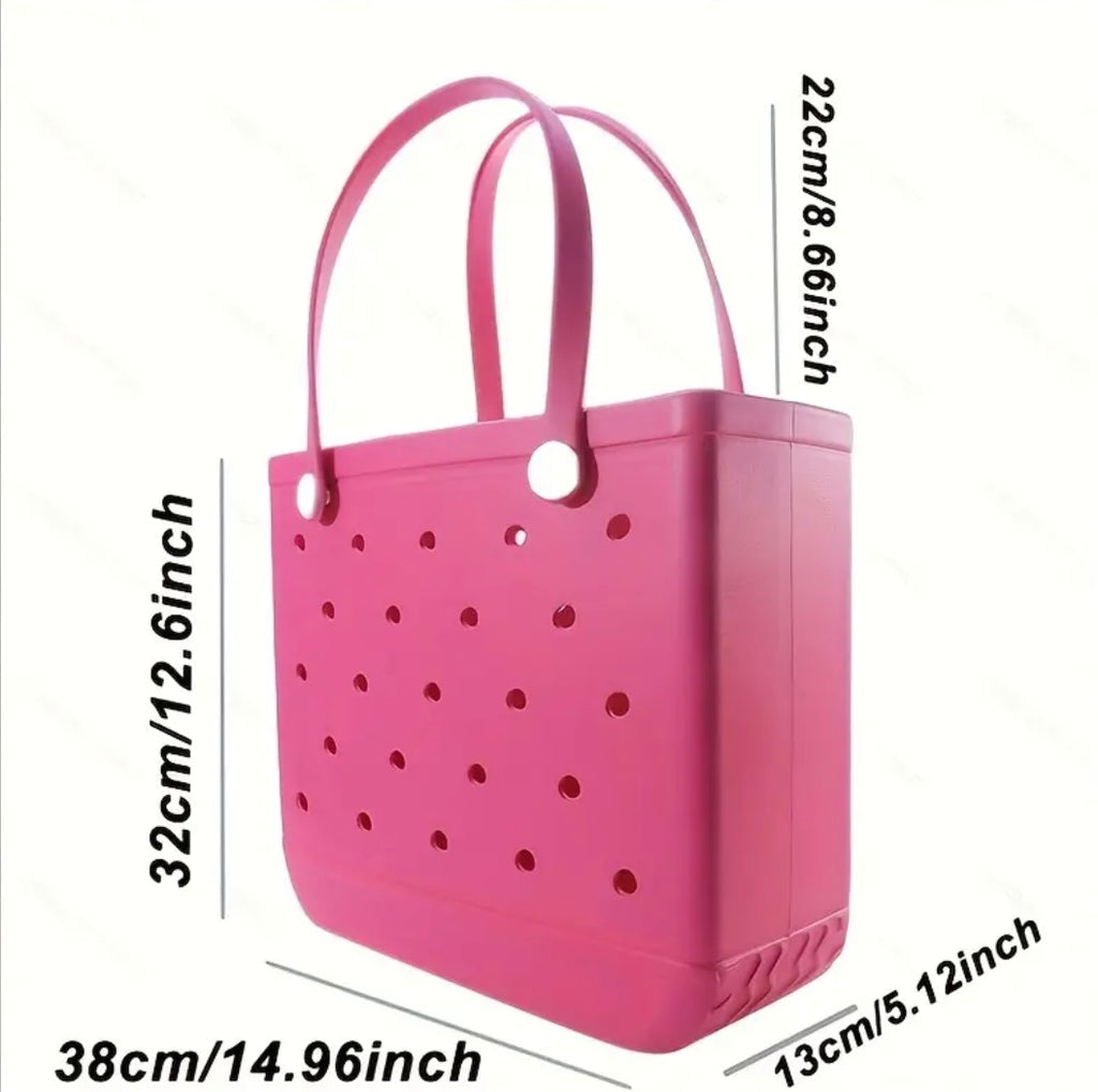 Sac étanche en caoutchouc rouge (GRAND)