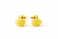 Duck with Pearl Necklace  Earrings