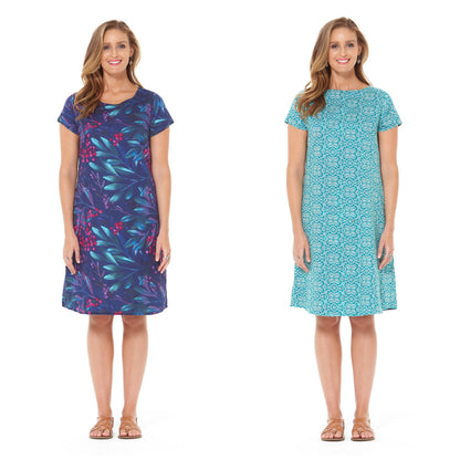 Amber Reversible Voile Cotton Dress