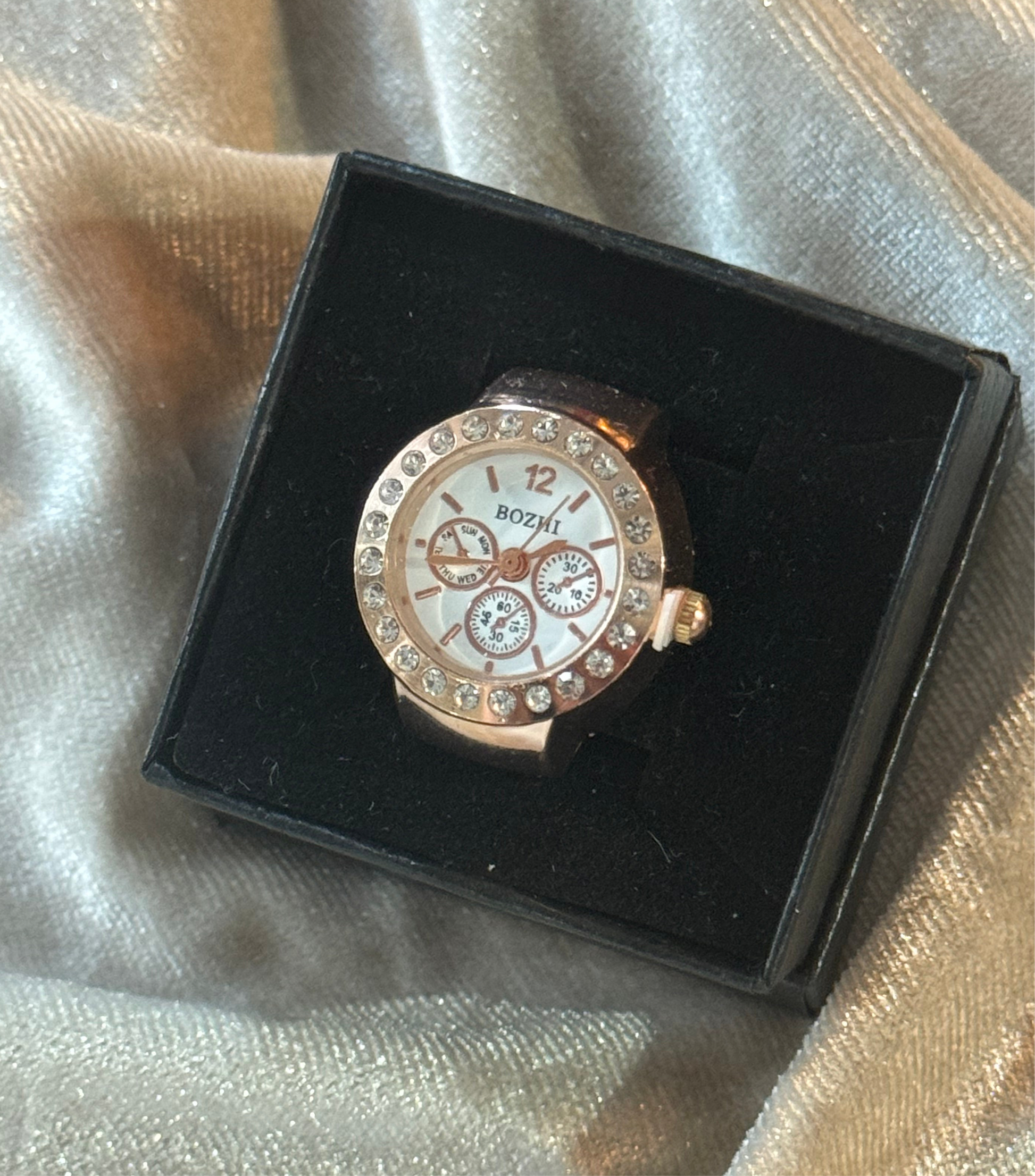 Chrono Watch Ring (3 colour choices)