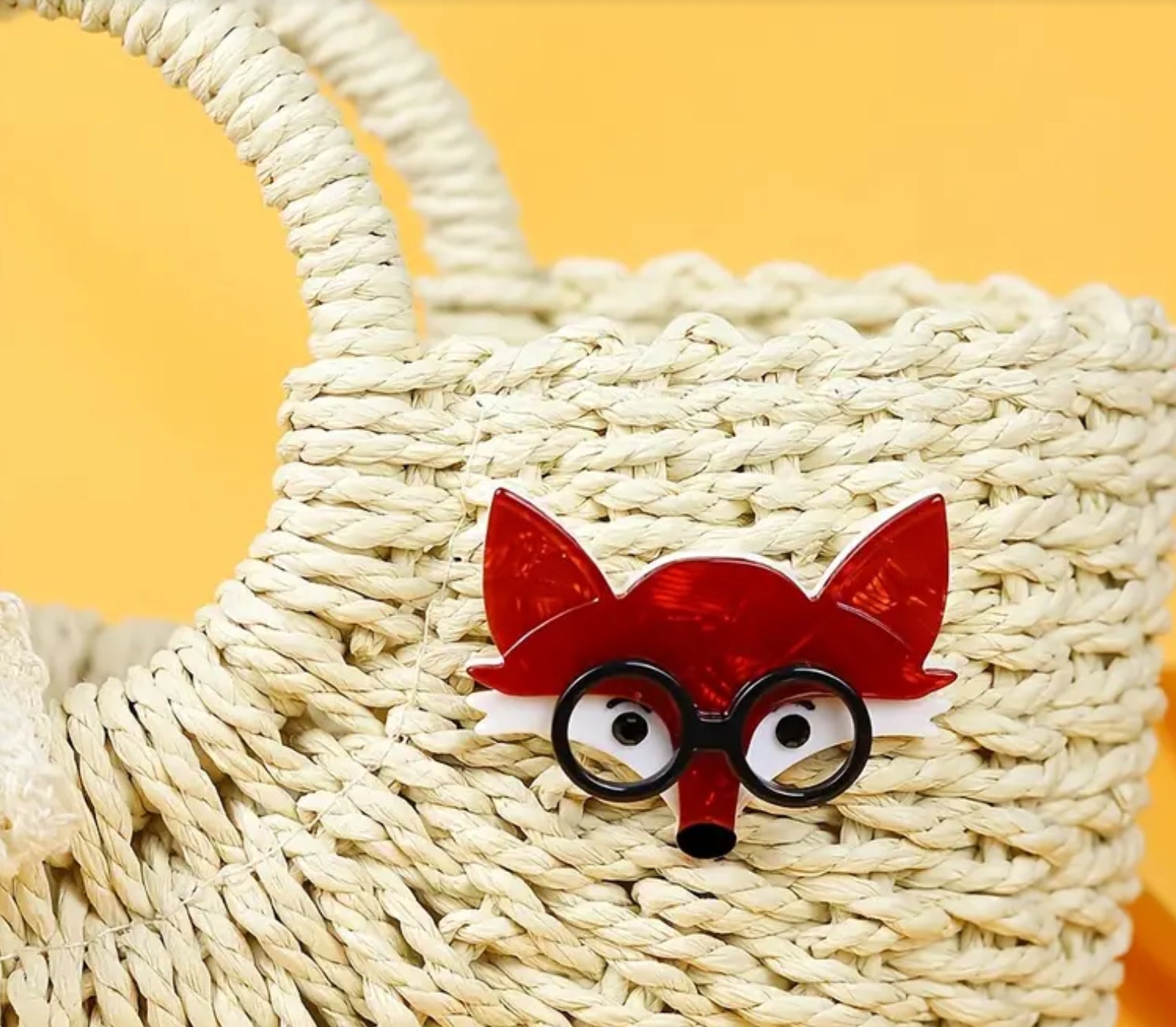 Broche Renard roux