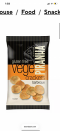 Vege crackers barbecue piranha gluten free