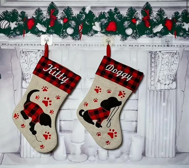 Cat / Dog Christmas stockings