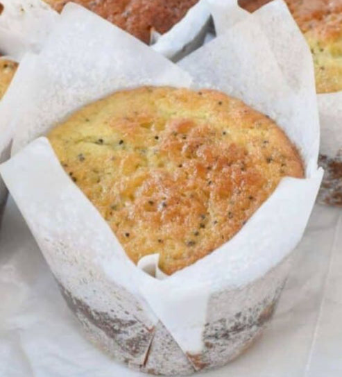 Muffin à l'orange et aux graines de pavot