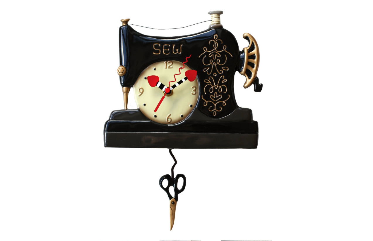 Sewing Machine pendulum clock