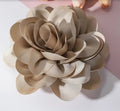 Beige Large Flower Brooch or Clip