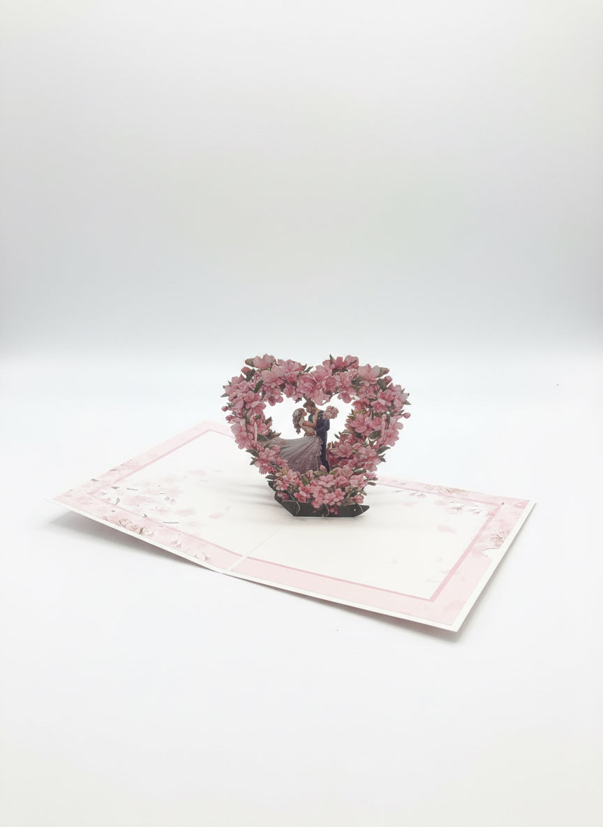 3D Pop-Up Greeting Card - Just married