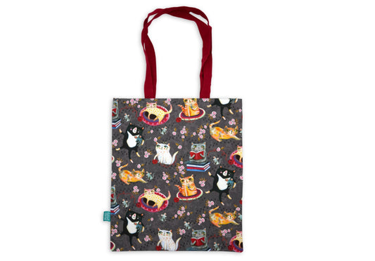 Large Cotton Cat Tote bag