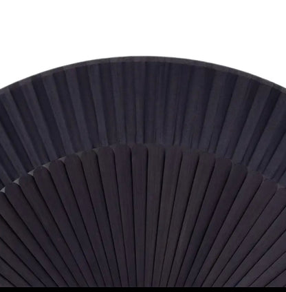 Black Folding Fan with Tassel and Carry Case