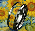 Stainless Steel Sunflowers Ring ( Silver)