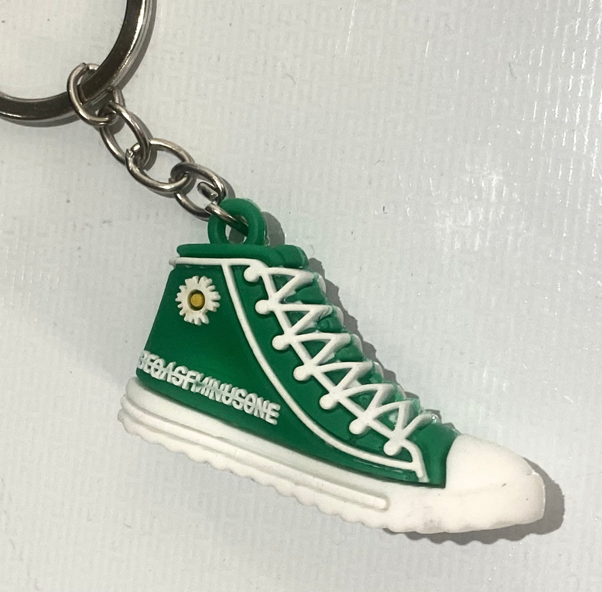 Green Sport Shoe Keyring