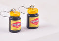Vegemite alloy earrings