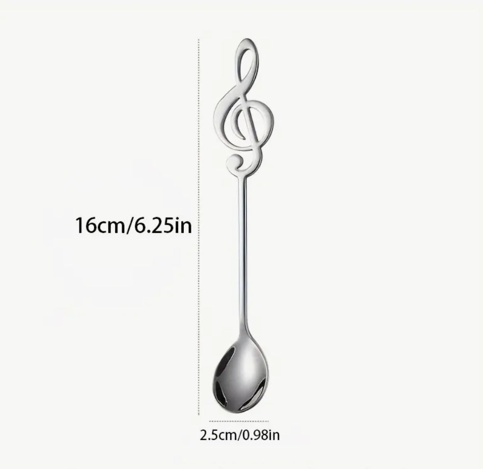 Musical Note Teaspoon (stainless steel)