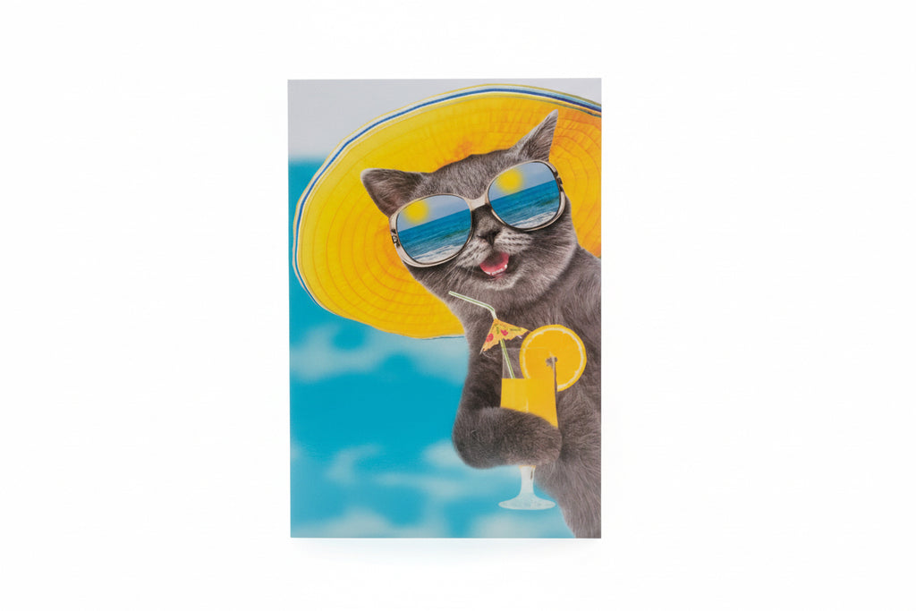 Animal greeting blank card